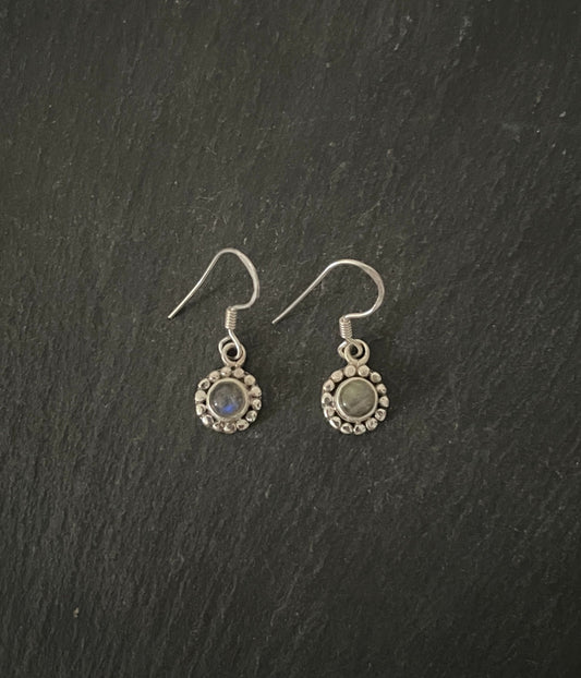 Labradorite Round Earrings image 0