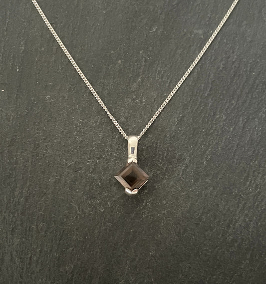 Smokey Quartz and Silver Pendant image 0