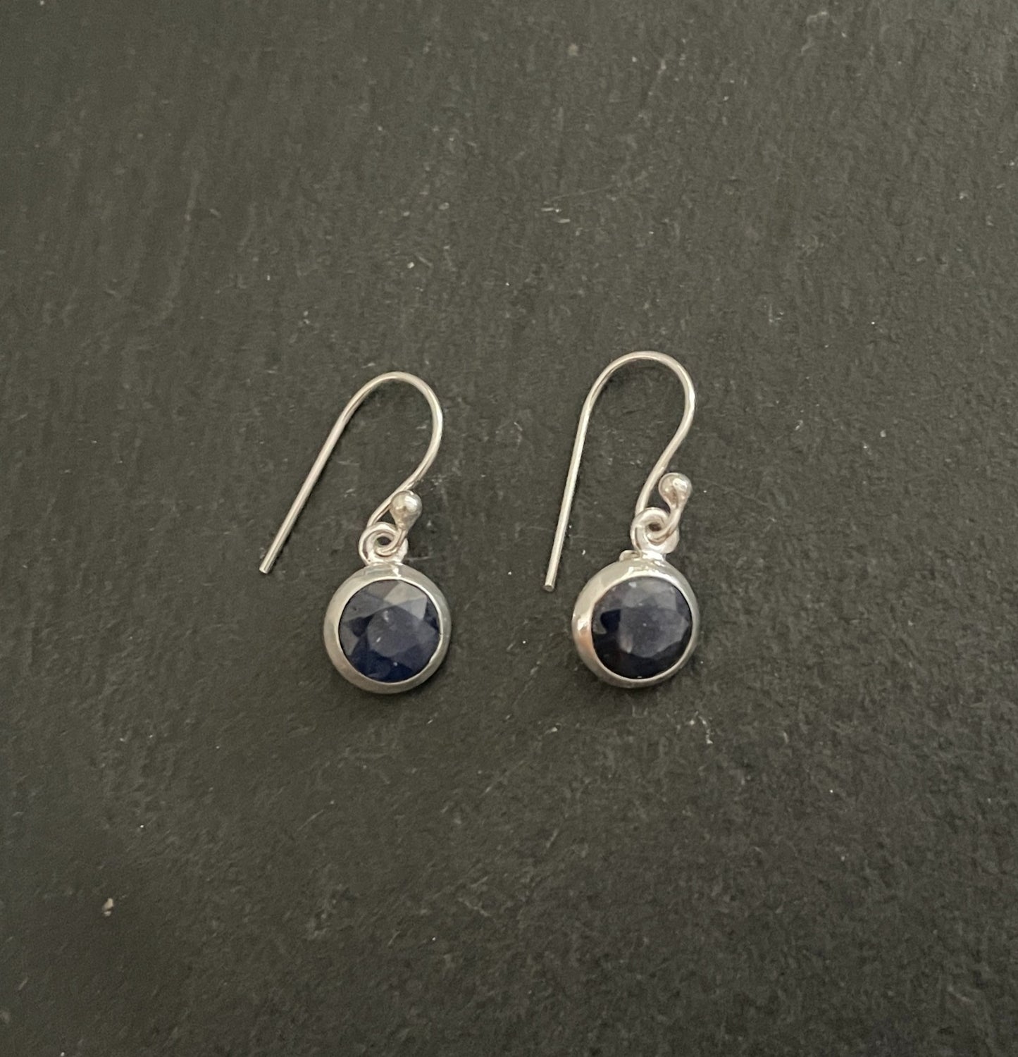 Sapphire and Silver Earrings image 0