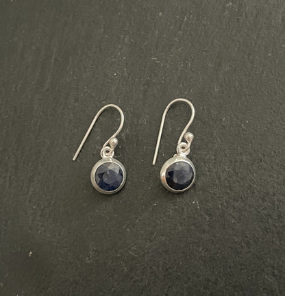 Sapphire and Silver Earrings image 0