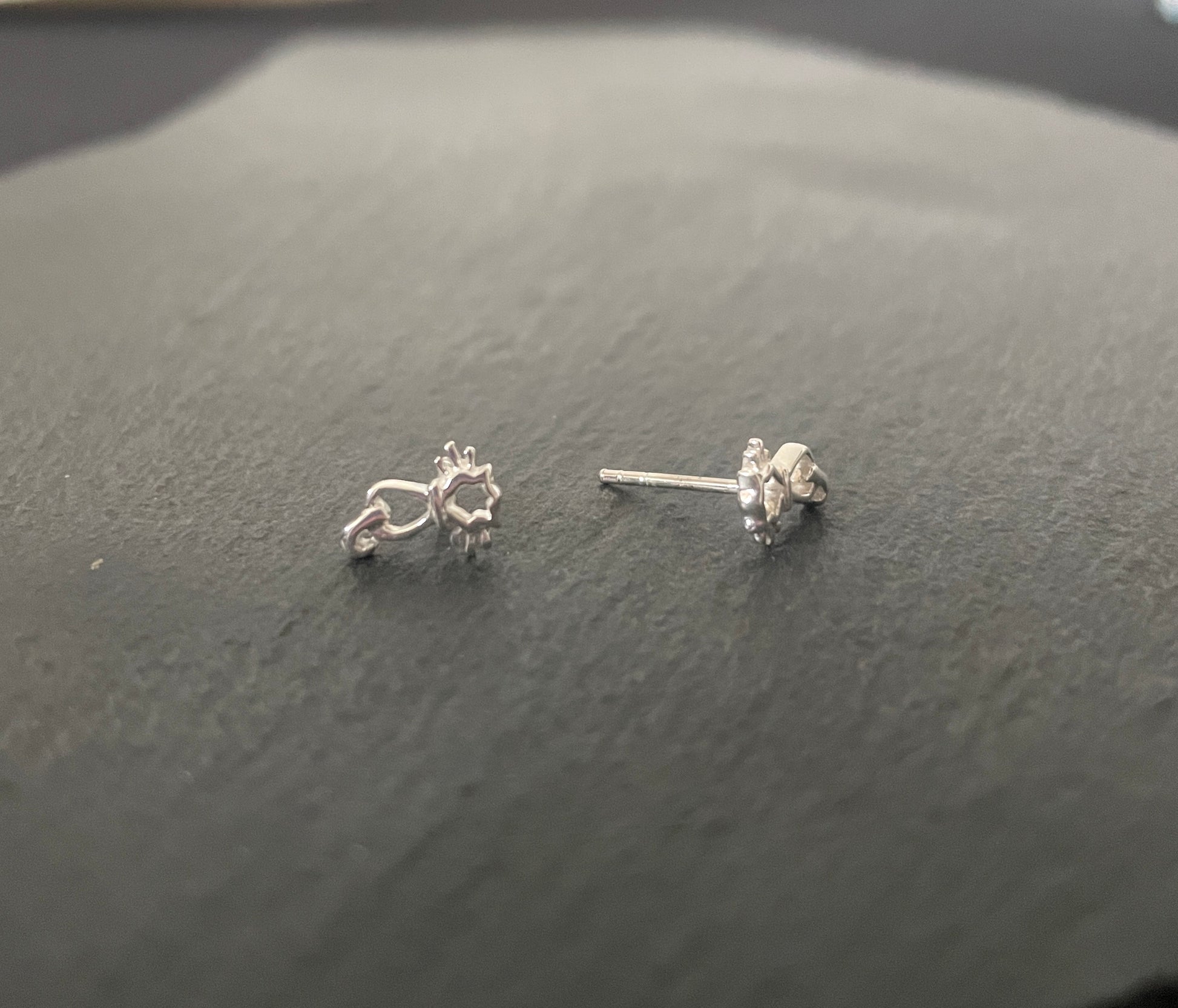 Silver Cat Studs image 1