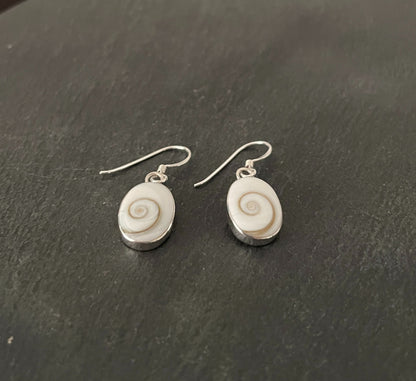 Shiva Shell Oval Earrings image 1