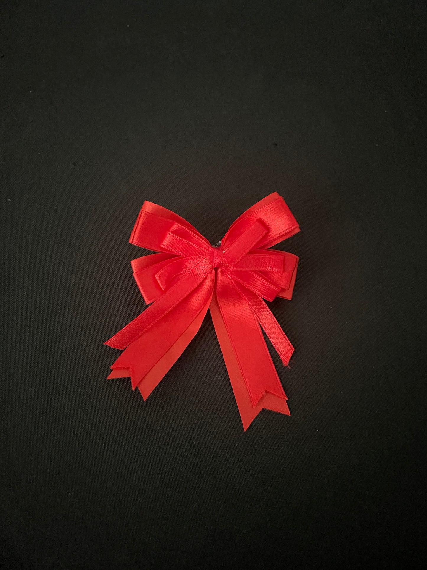 Red and Pink Bow Hair Clips image 2