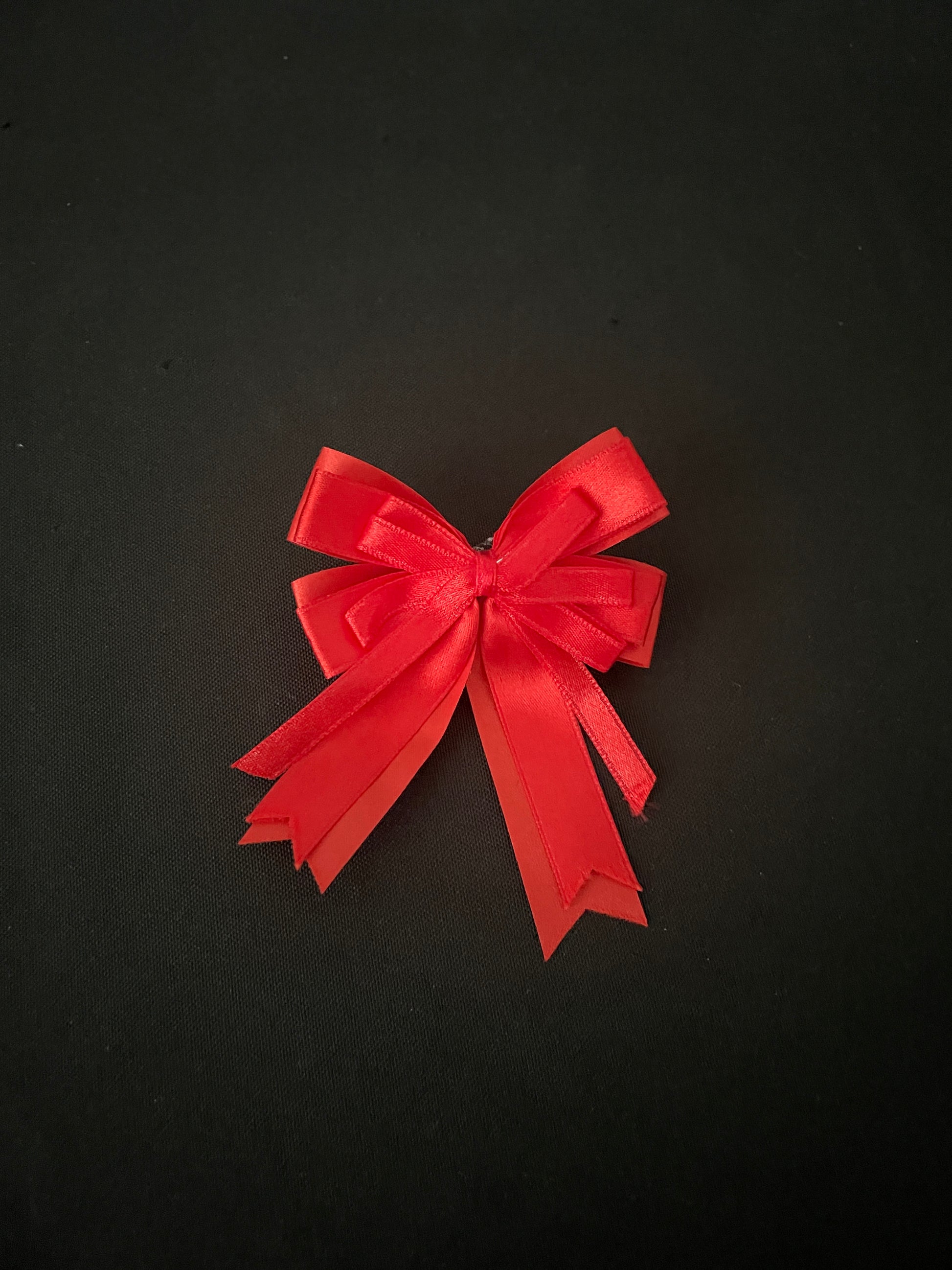 Red and Pink Bow Hair Clips image 2