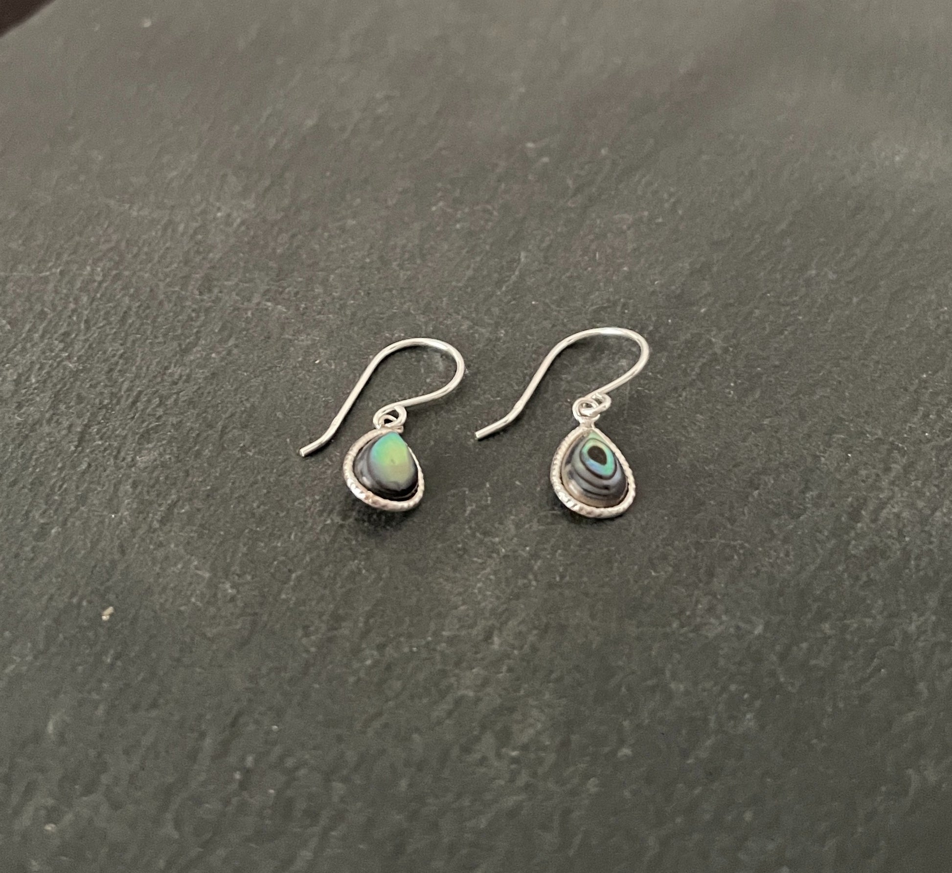 Paua Shell Teardrop Earrings image 1