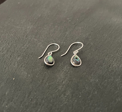 Paua Shell Teardrop Earrings image 1
