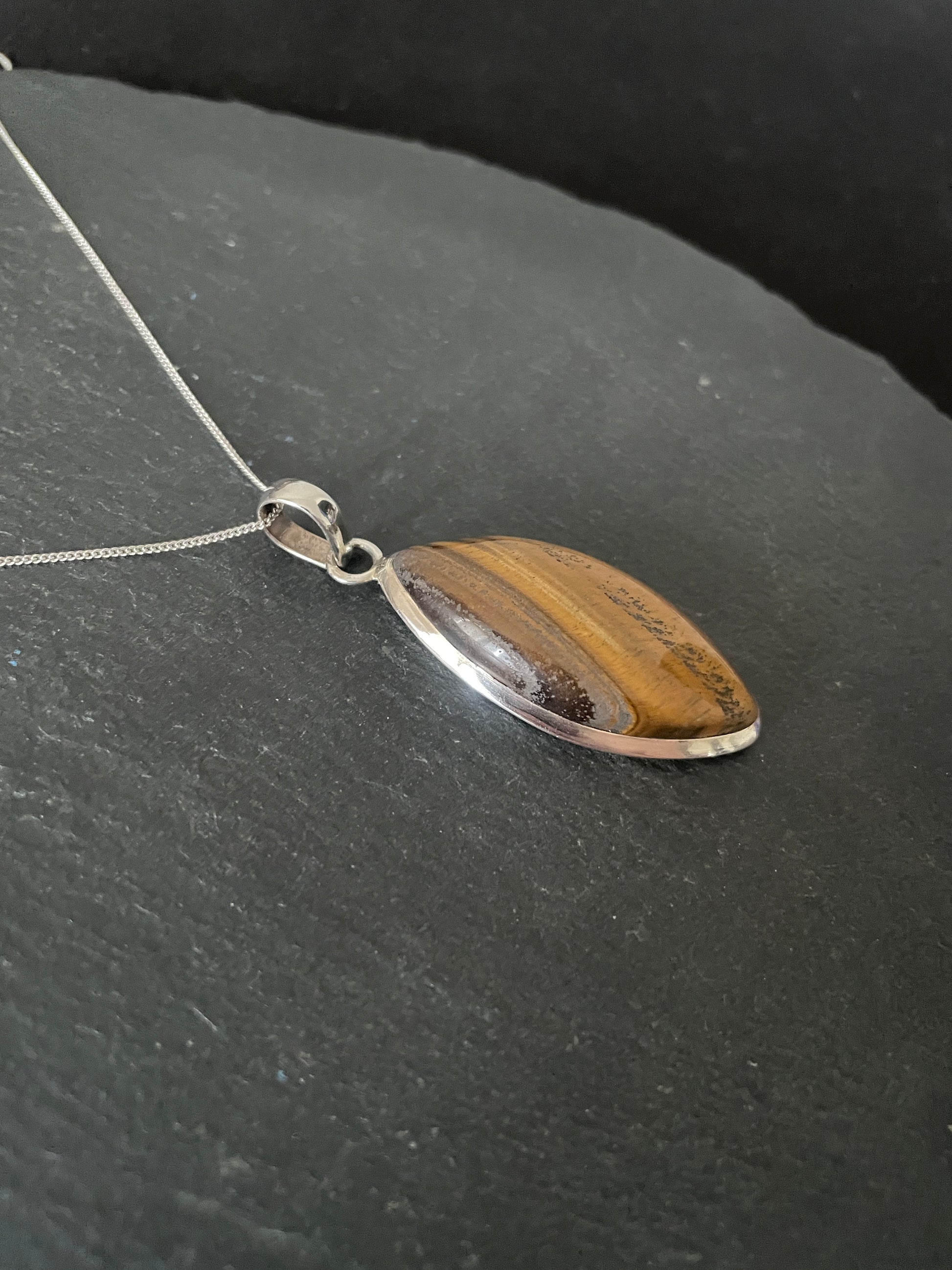 Tiger's Eye and Silver Pendant image 1