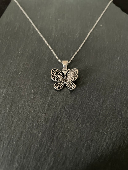 Silver Butterfly Pendant image 1