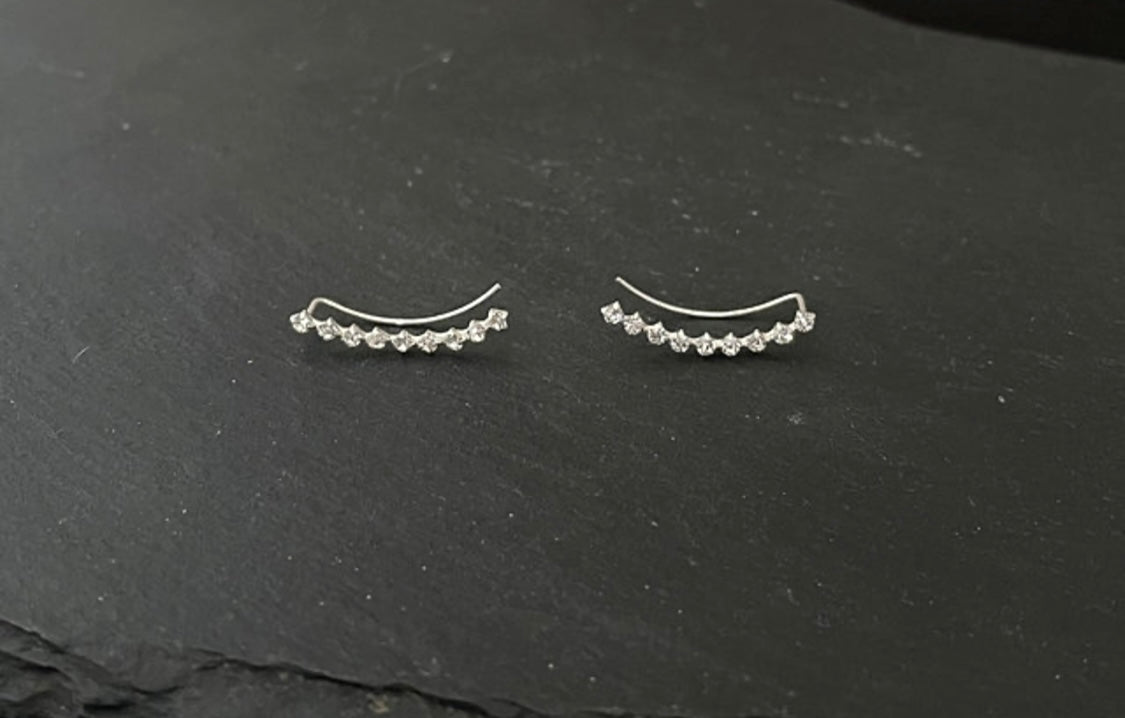 Cubic Zirconia Single Row Ear Climbers image 4