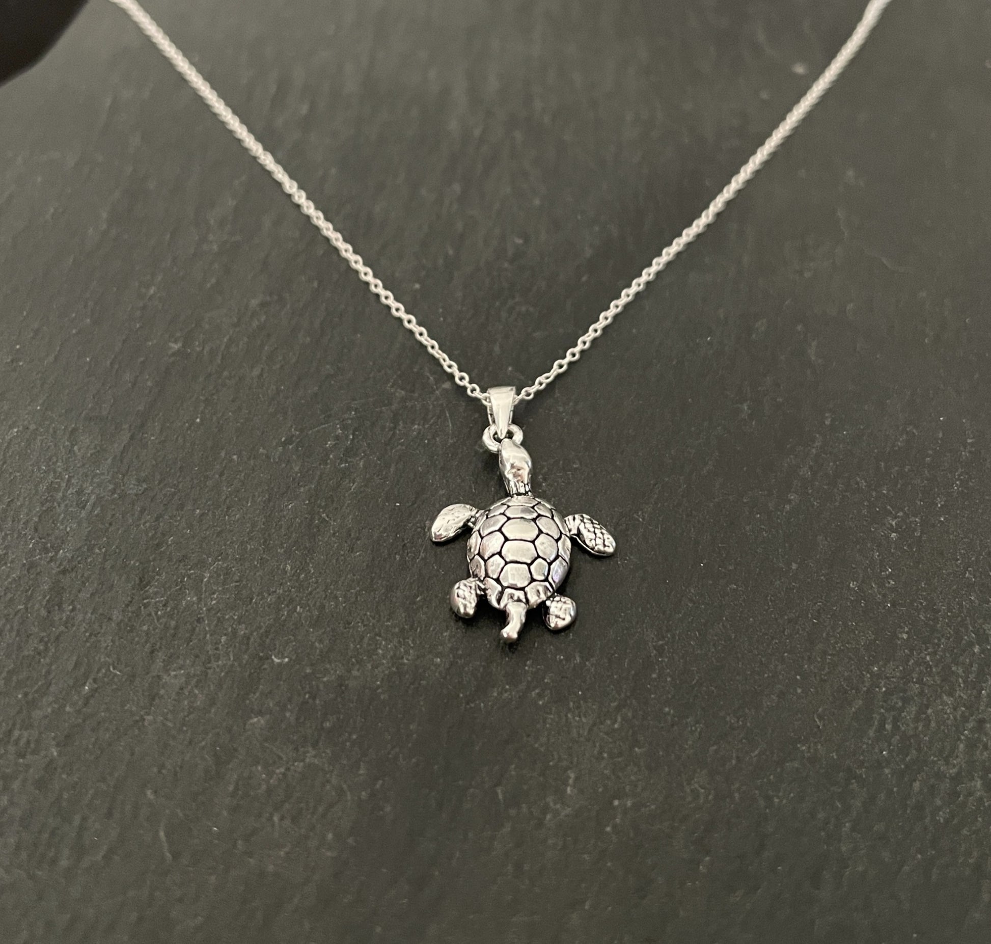 Silver Turtle Pendant image 1