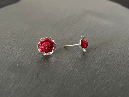 Cubic Zirconia Ball Flower Stud Earrings image 5