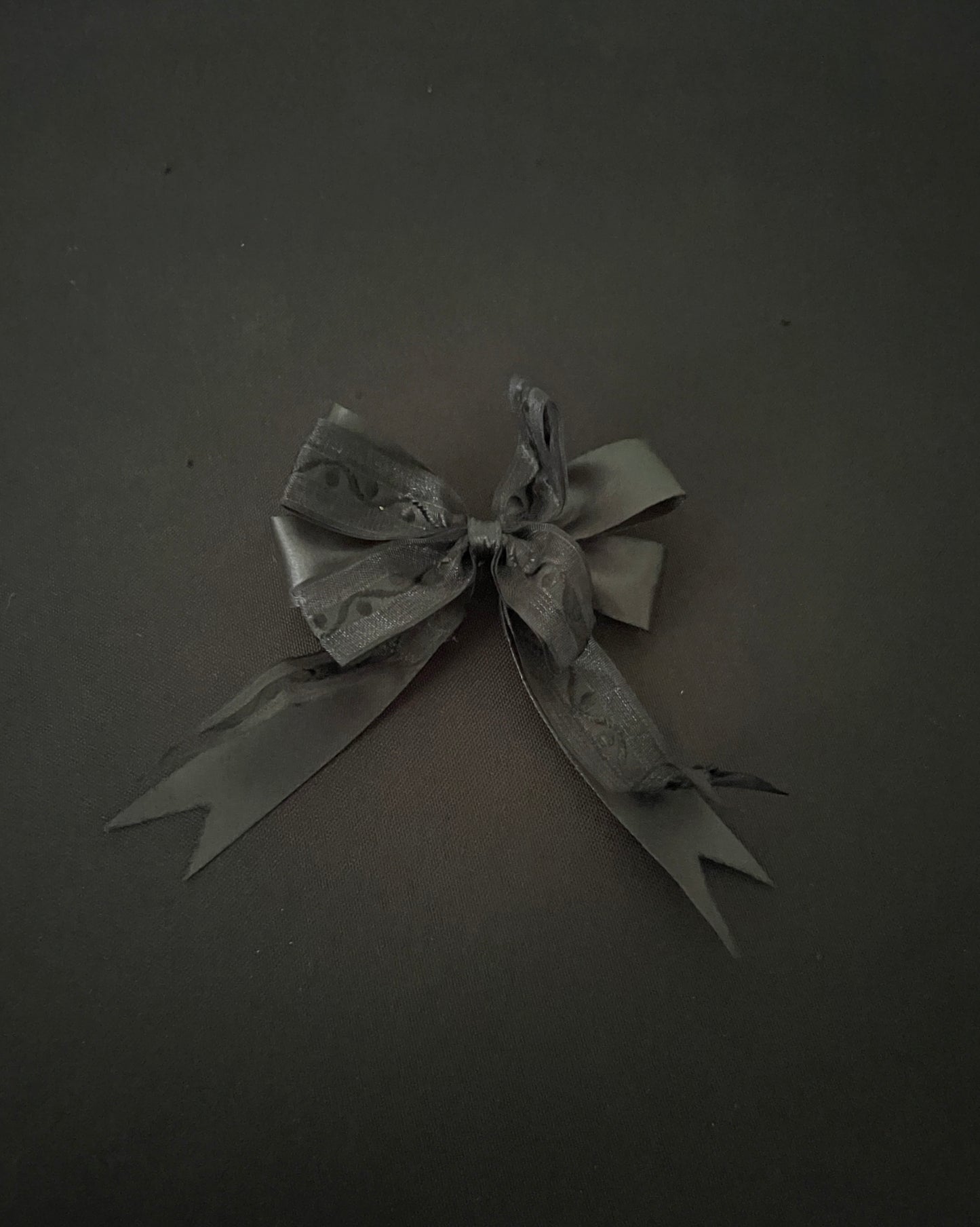 Black and Blue Bow Hair Clips image 1