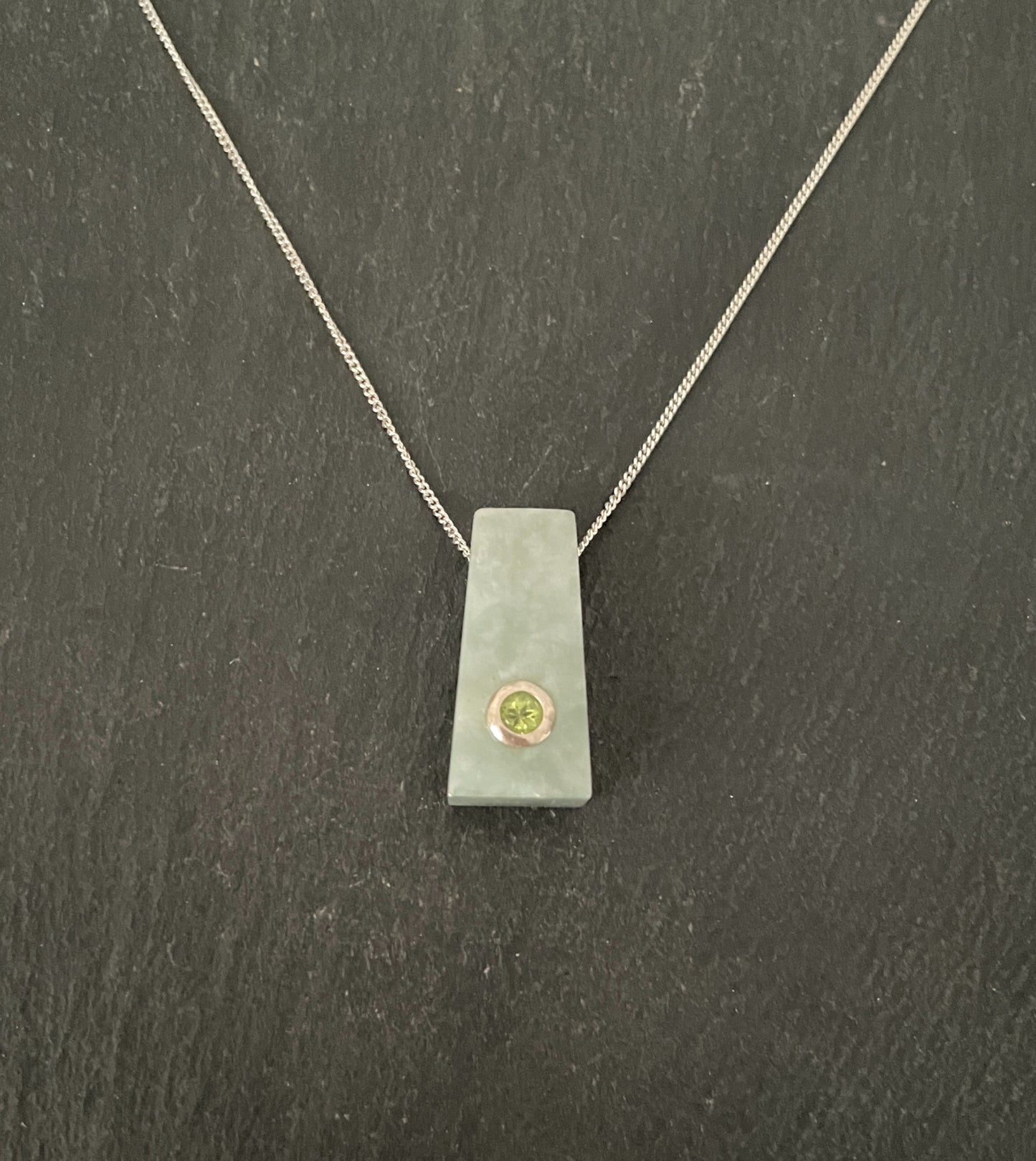 Jade and Peridot Pendant image 0
