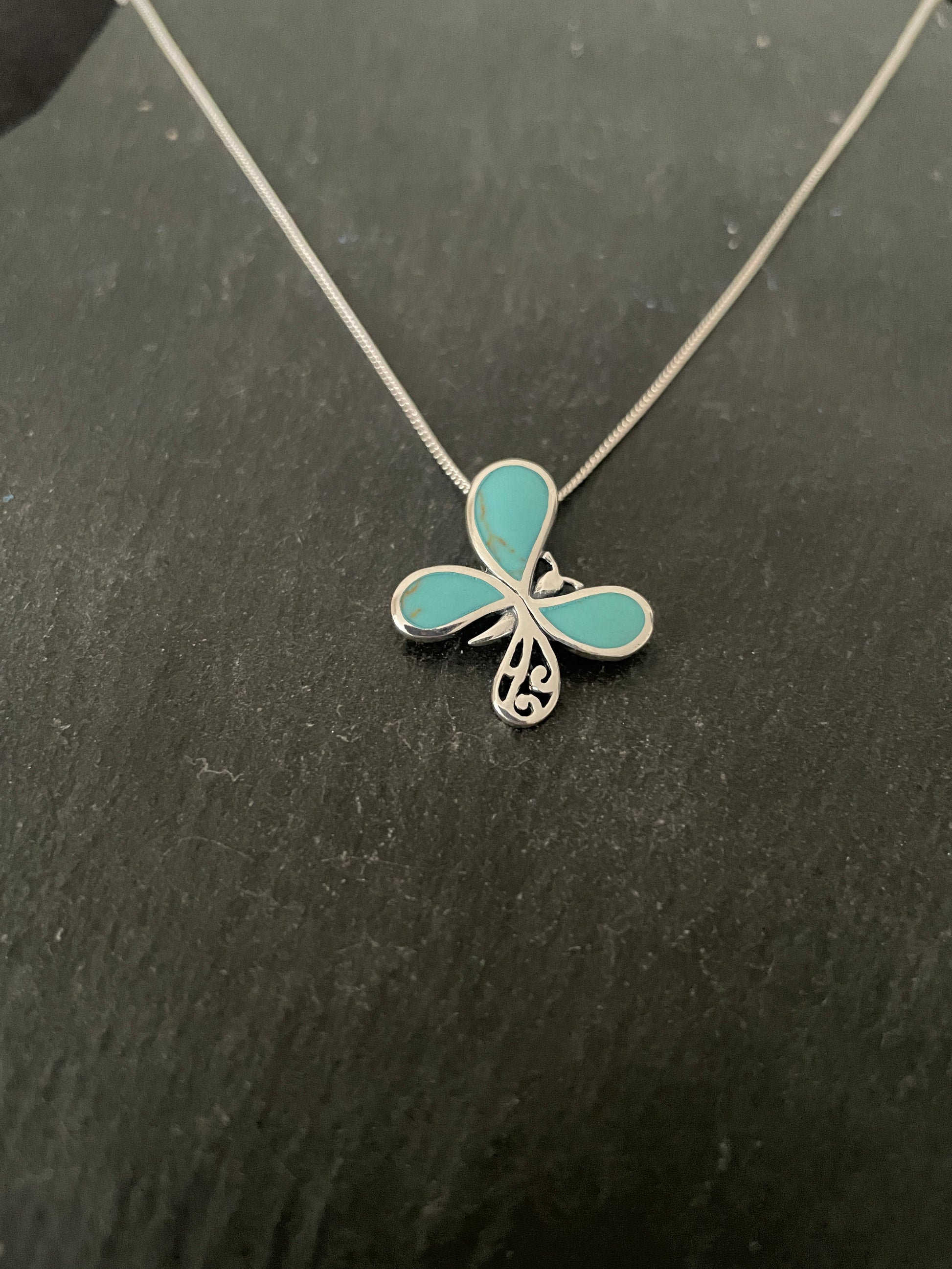 Turquoise Butterfly Pendant image 1