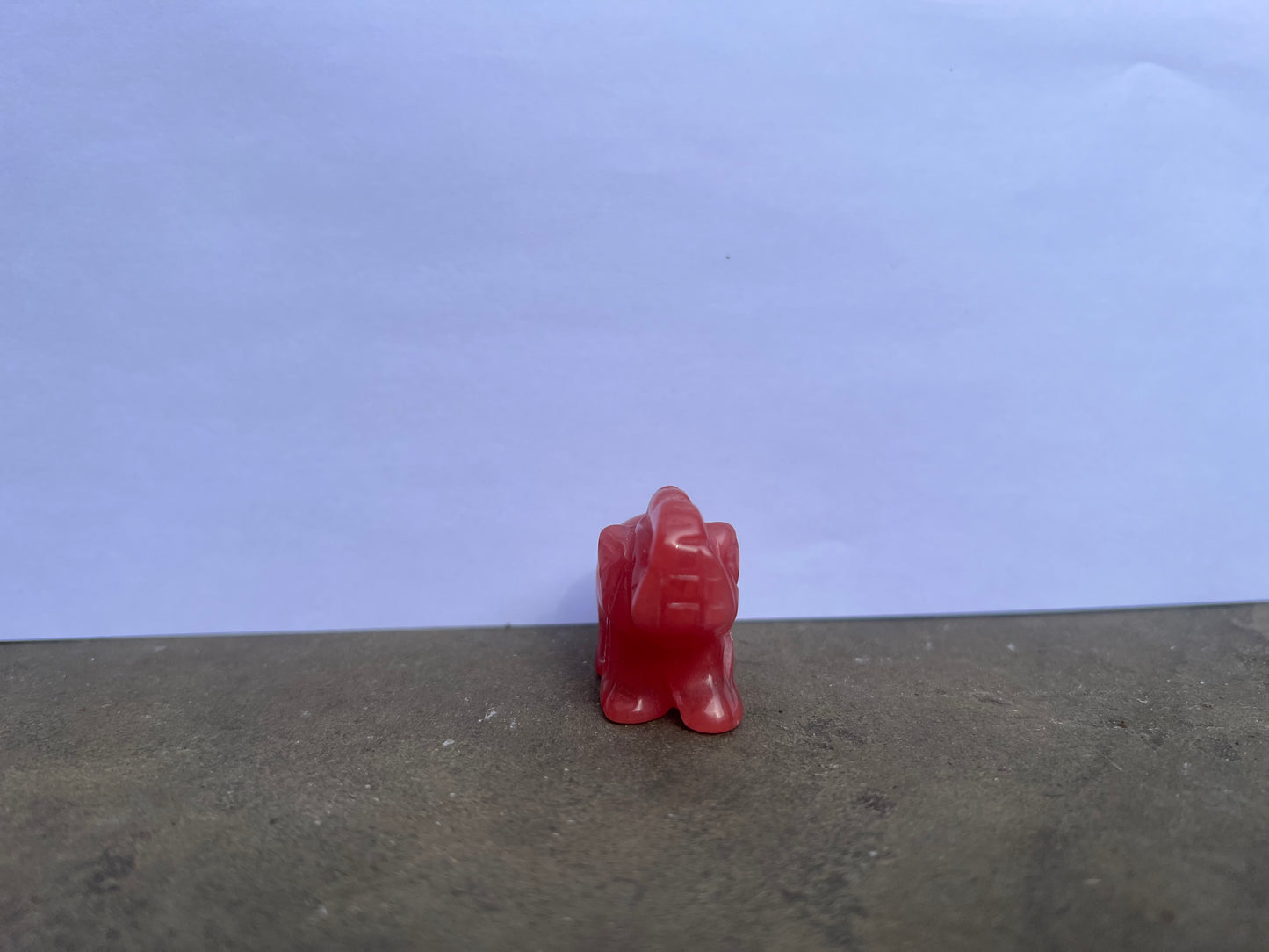 Cherry Quartz Elephant image 1