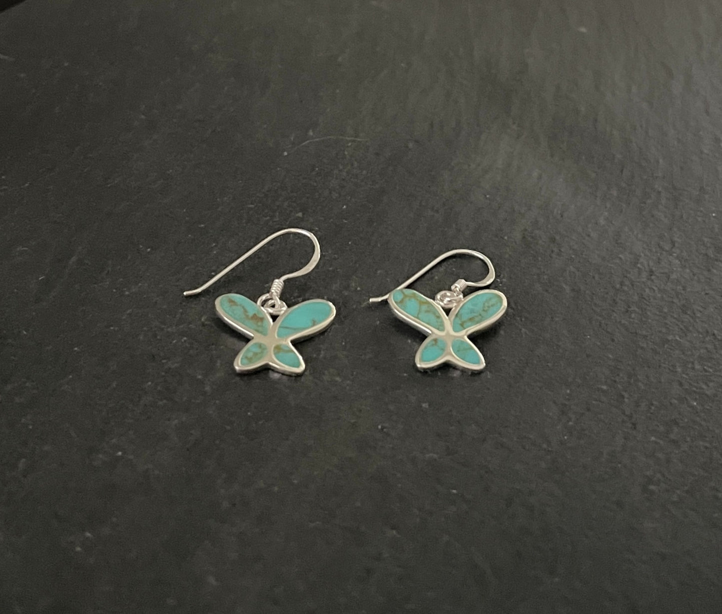 Turquoise Butterfly Earrings image 1