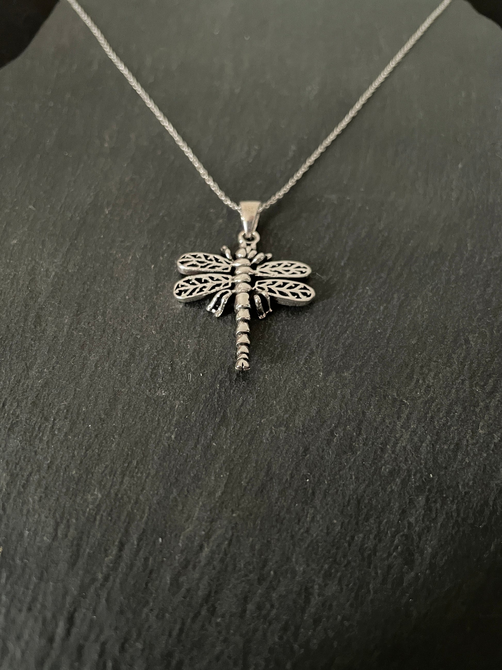 Silver Dragonfly Pendant image 1