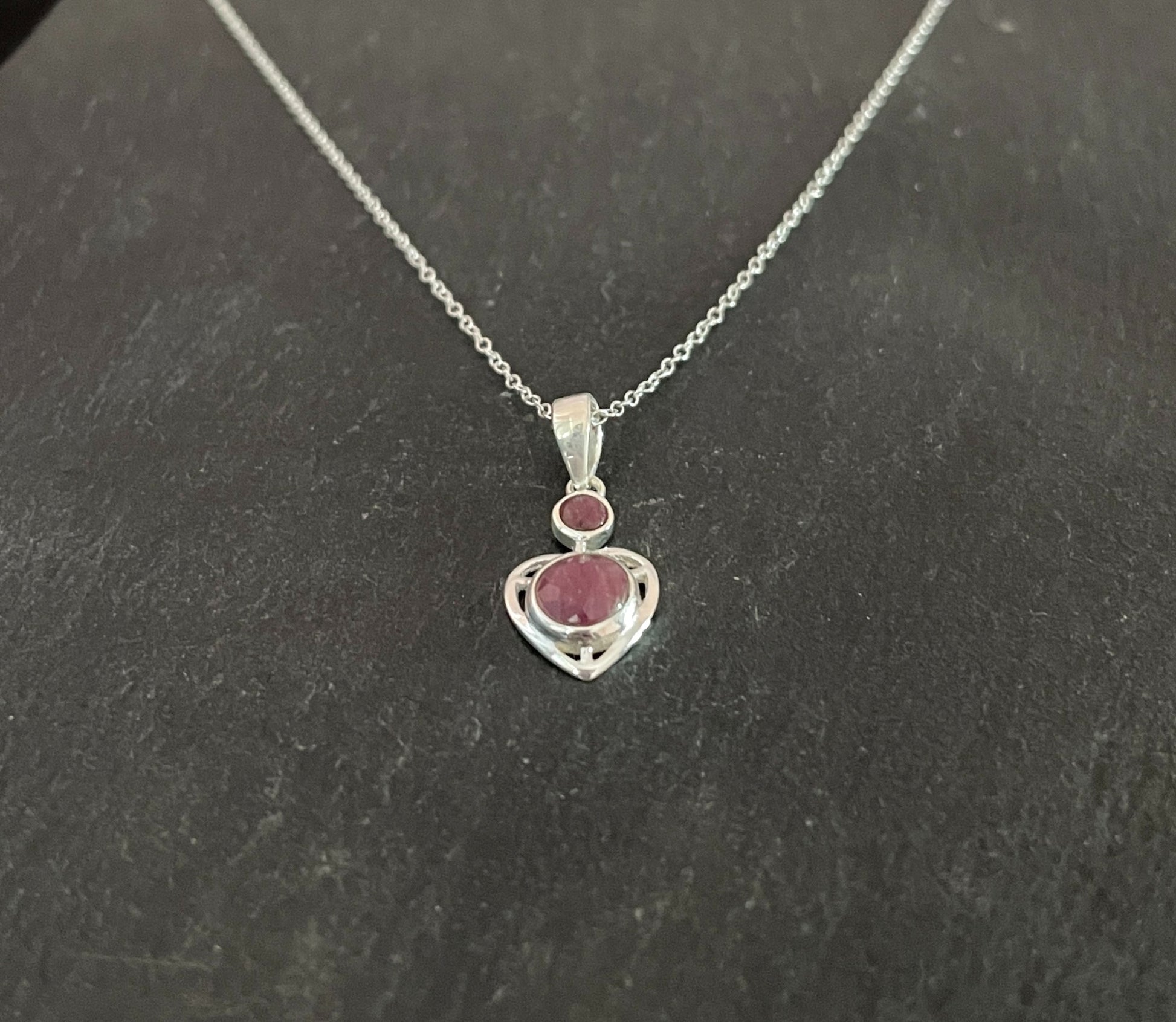 Ruby Heart Pendant image 1