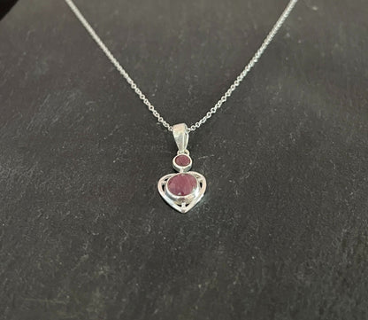 Ruby Heart Pendant image 1