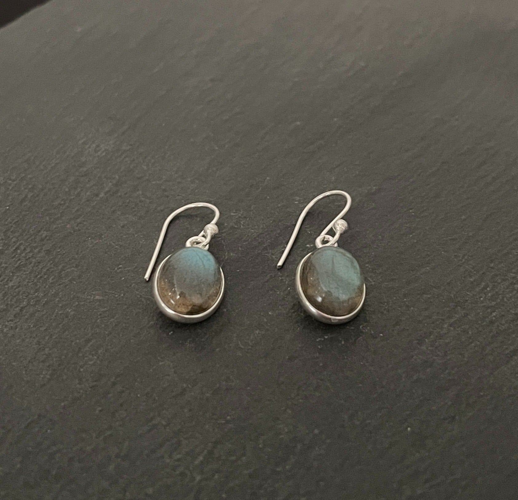 Labradorite Oval Earrings image 1