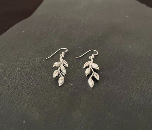 Shiva Shell Leaf Earrings image 1