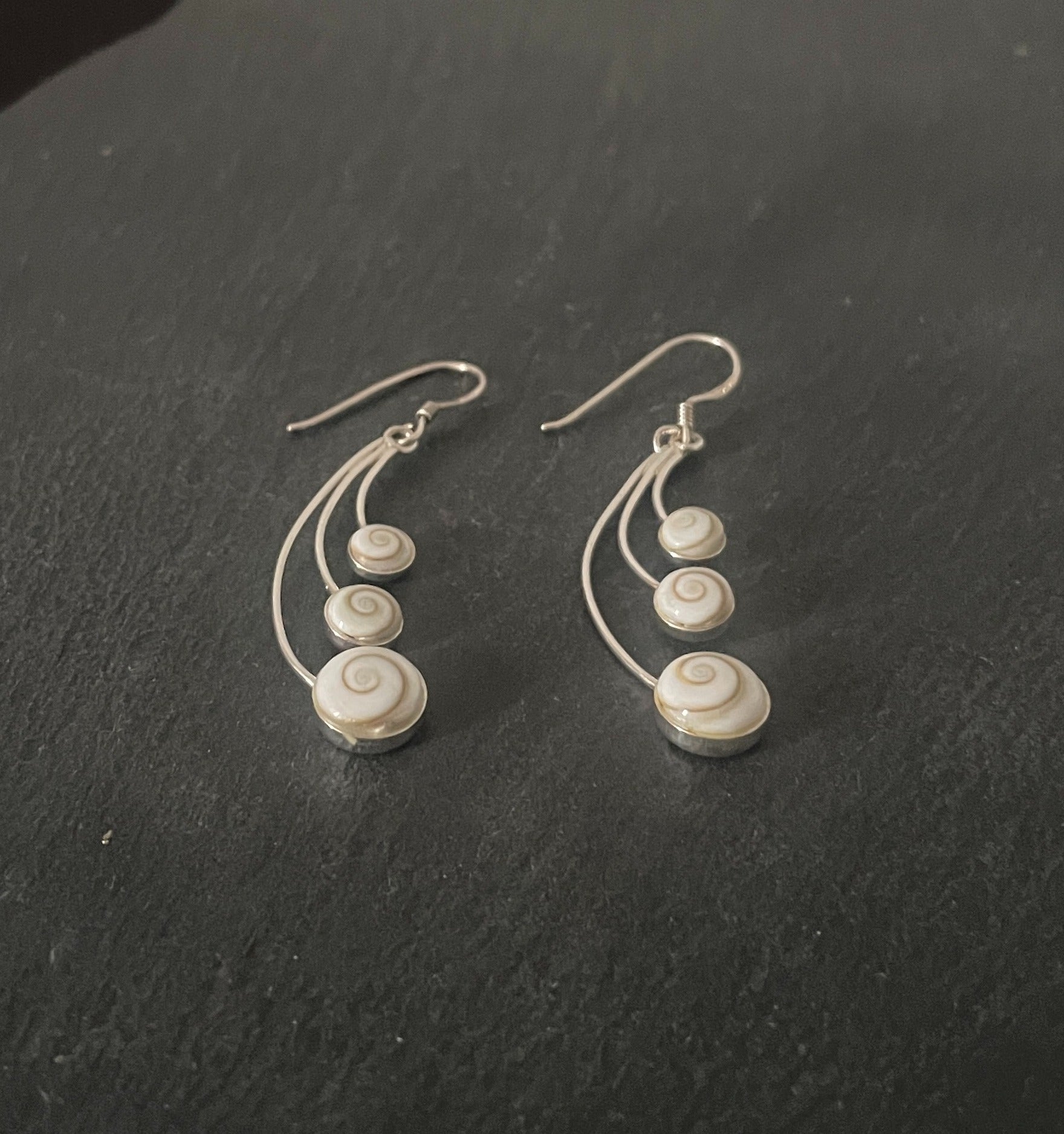 Shiva Shell Oval Drop Earrings image 1