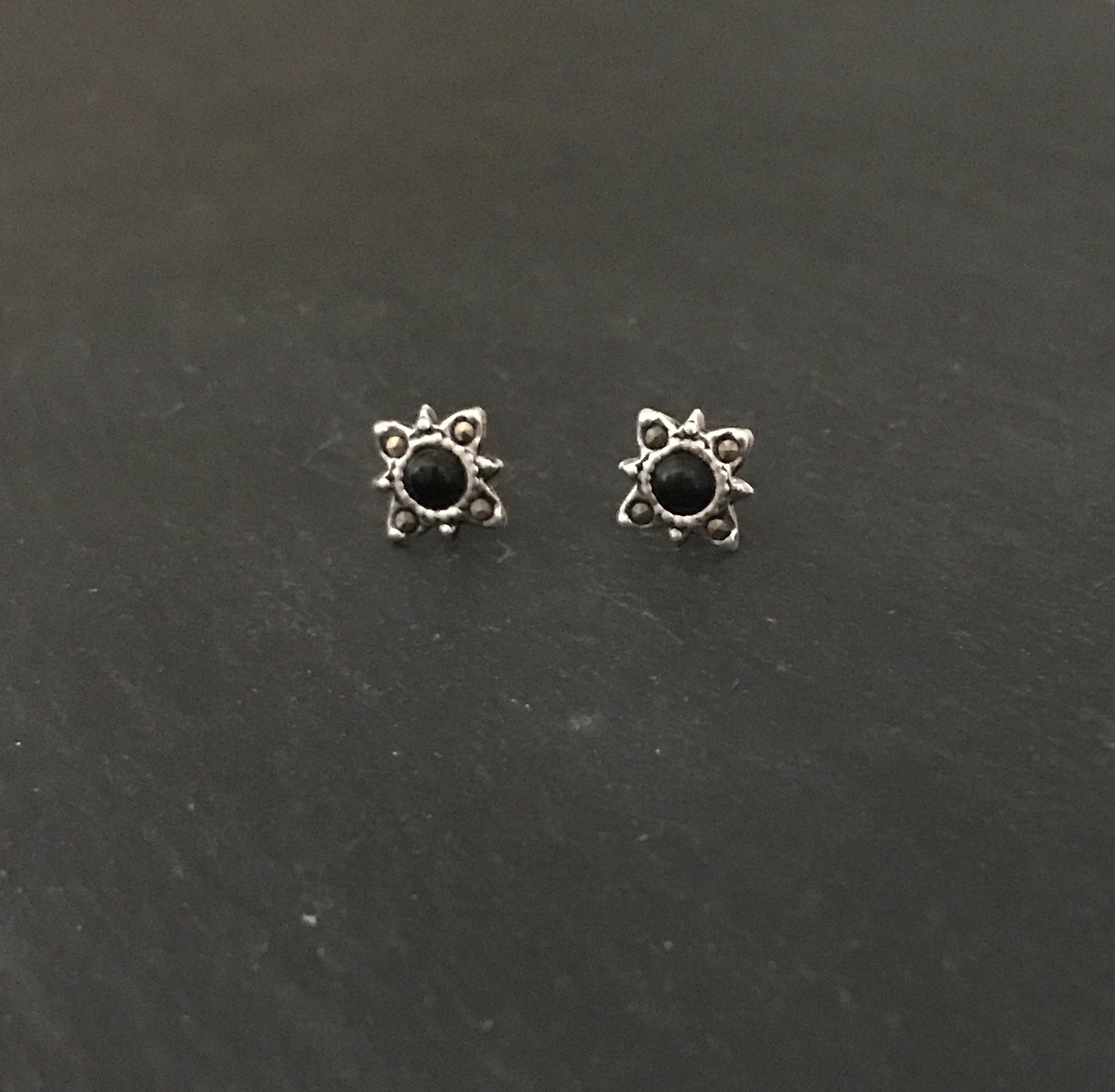 Marcasite and Gemstone Studs image 2