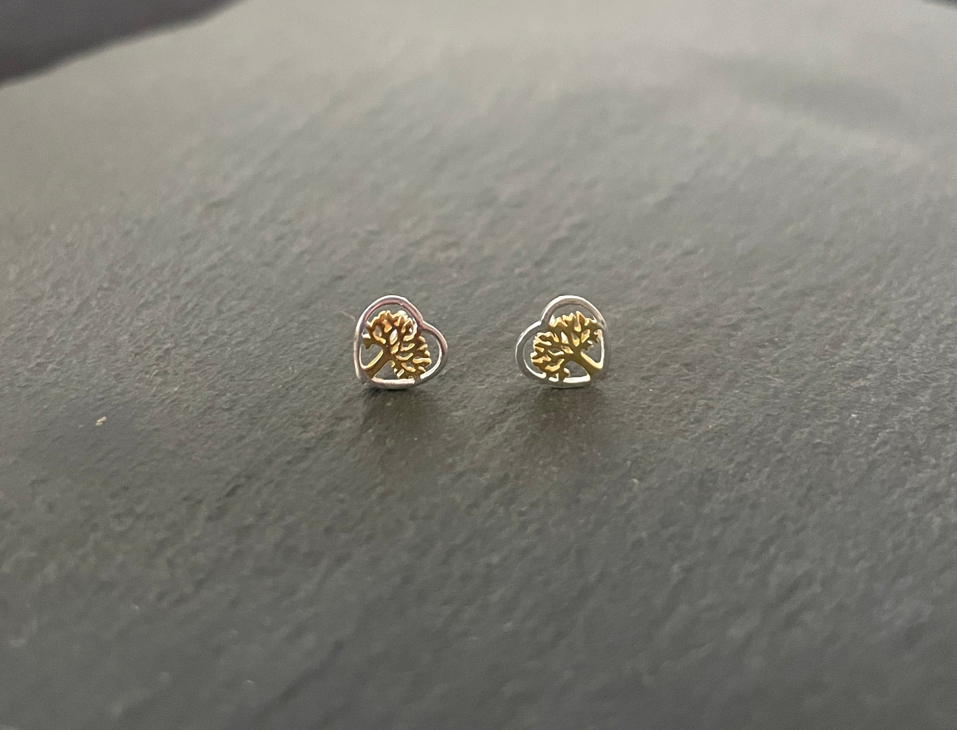 Silver Tree of Life Studs image 0