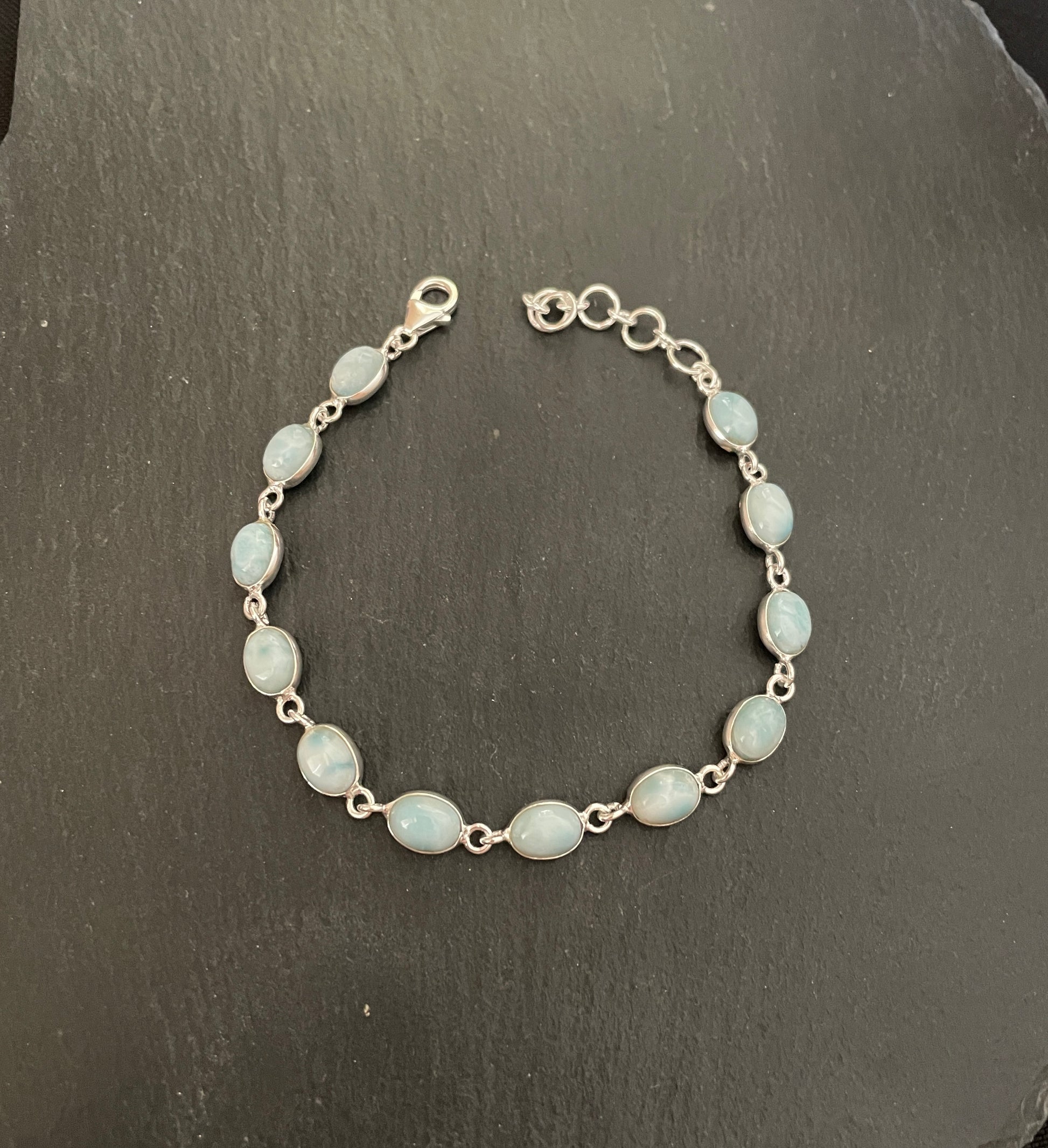 Oval Larimar Bracelet image 1