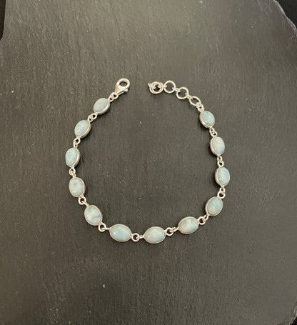 Oval Larimar Bracelet image 1