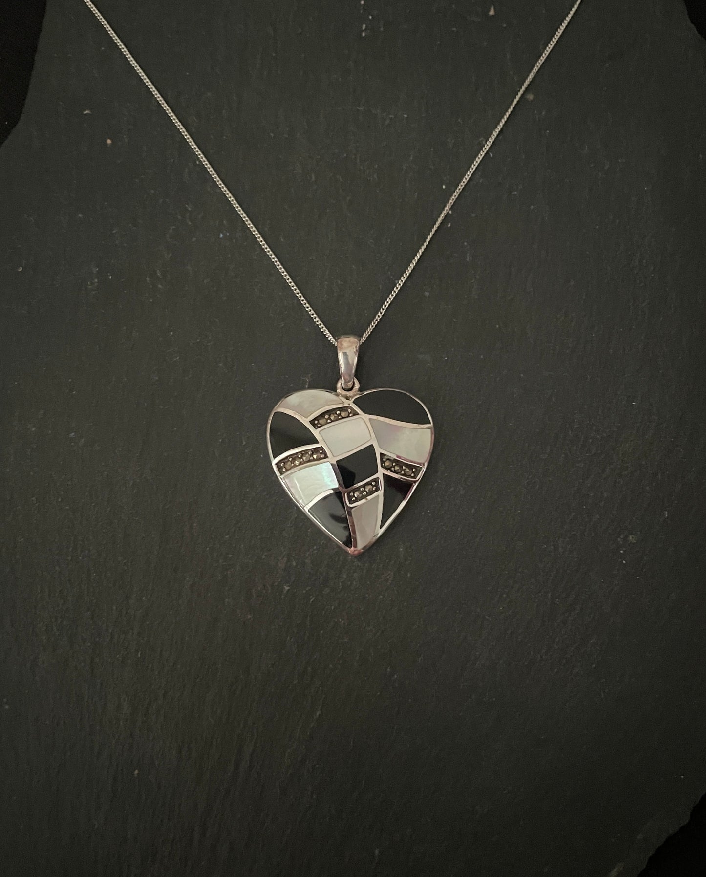 Marcasite Heart Pendant image 0