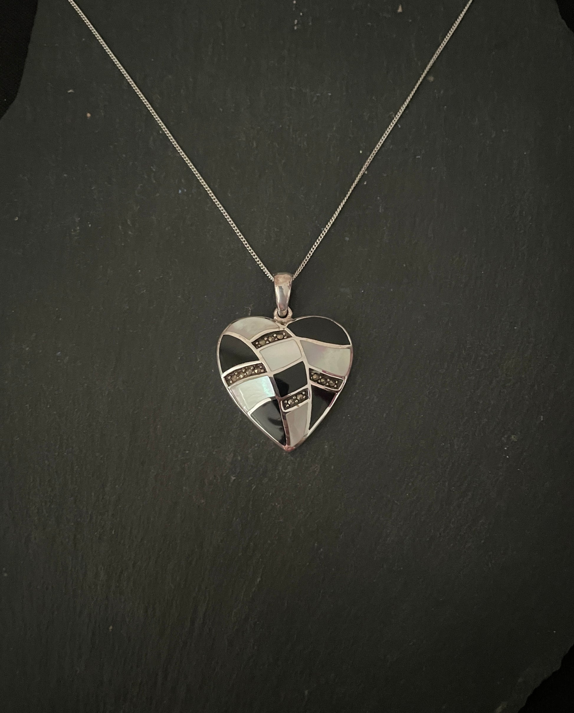 Marcasite Heart Pendant image 0