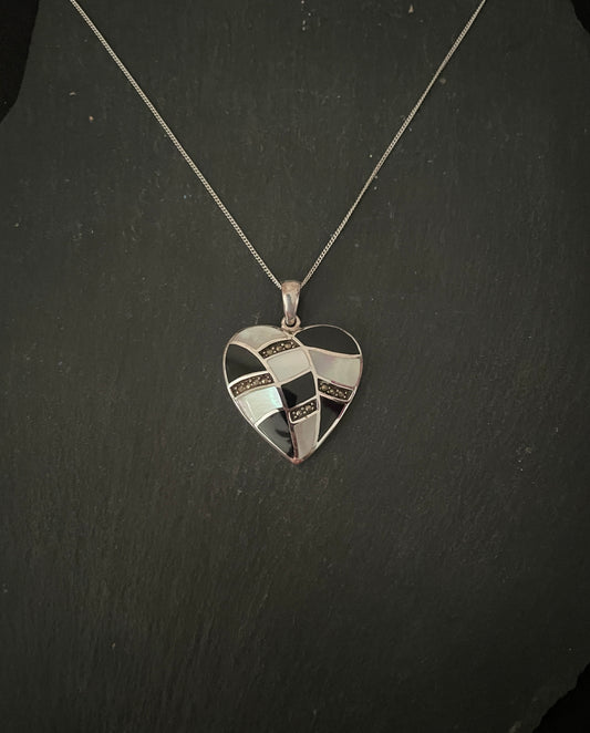Marcasite Heart Pendant image 0