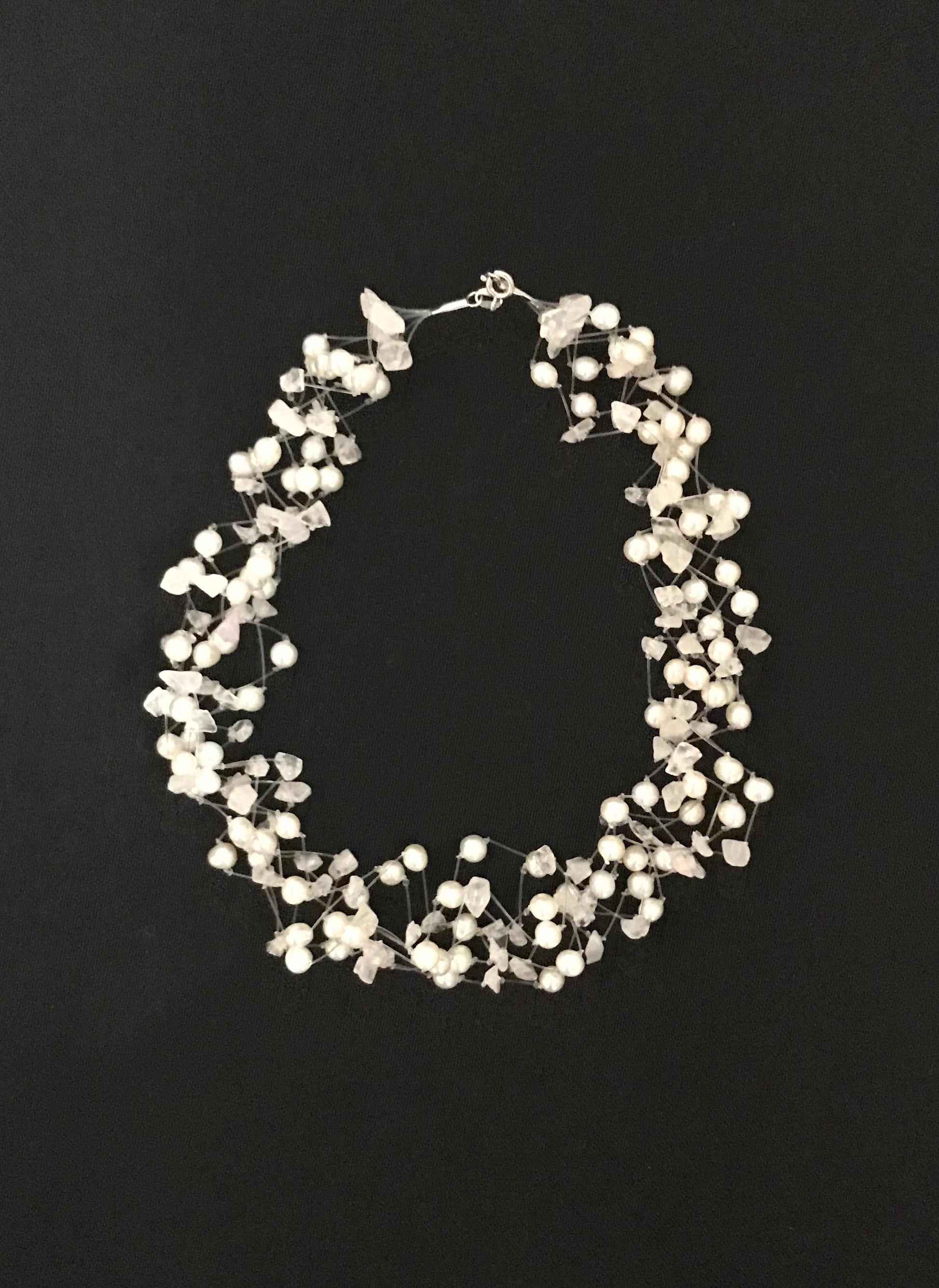 Pearl and Gemstone Necklace image 2