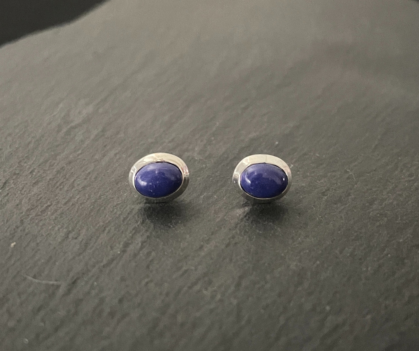 Lapis Lazuli Oval Studs image 0