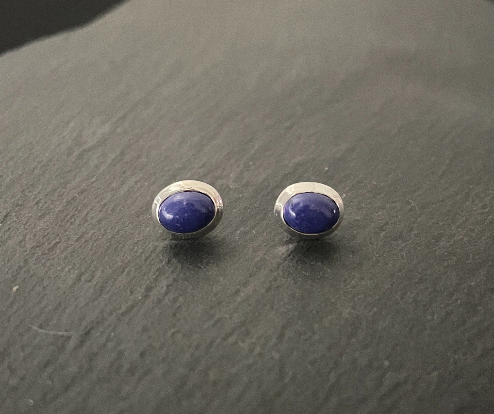 Lapis Lazuli Oval Studs image 0