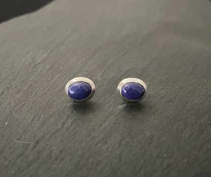 Lapis Lazuli Oval Studs image 0