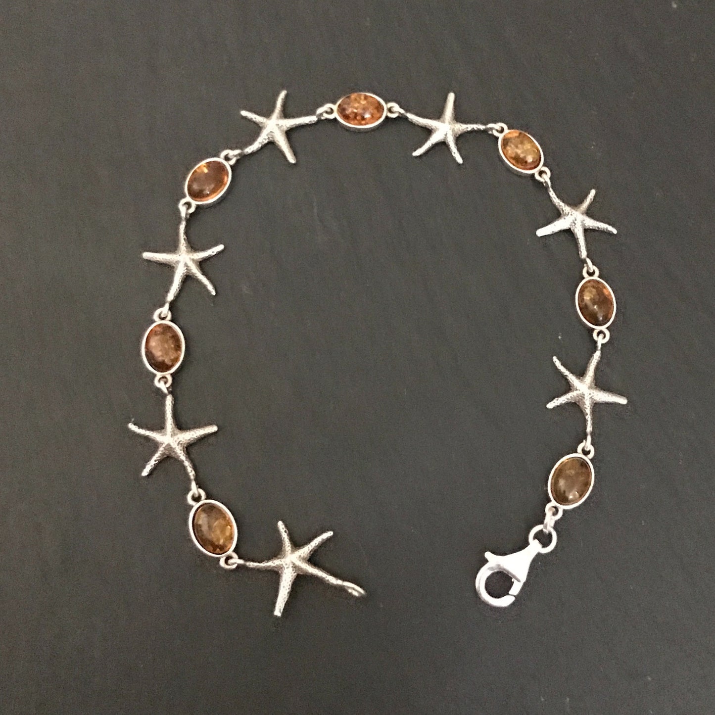 Amber and Silver Bracelet image 0