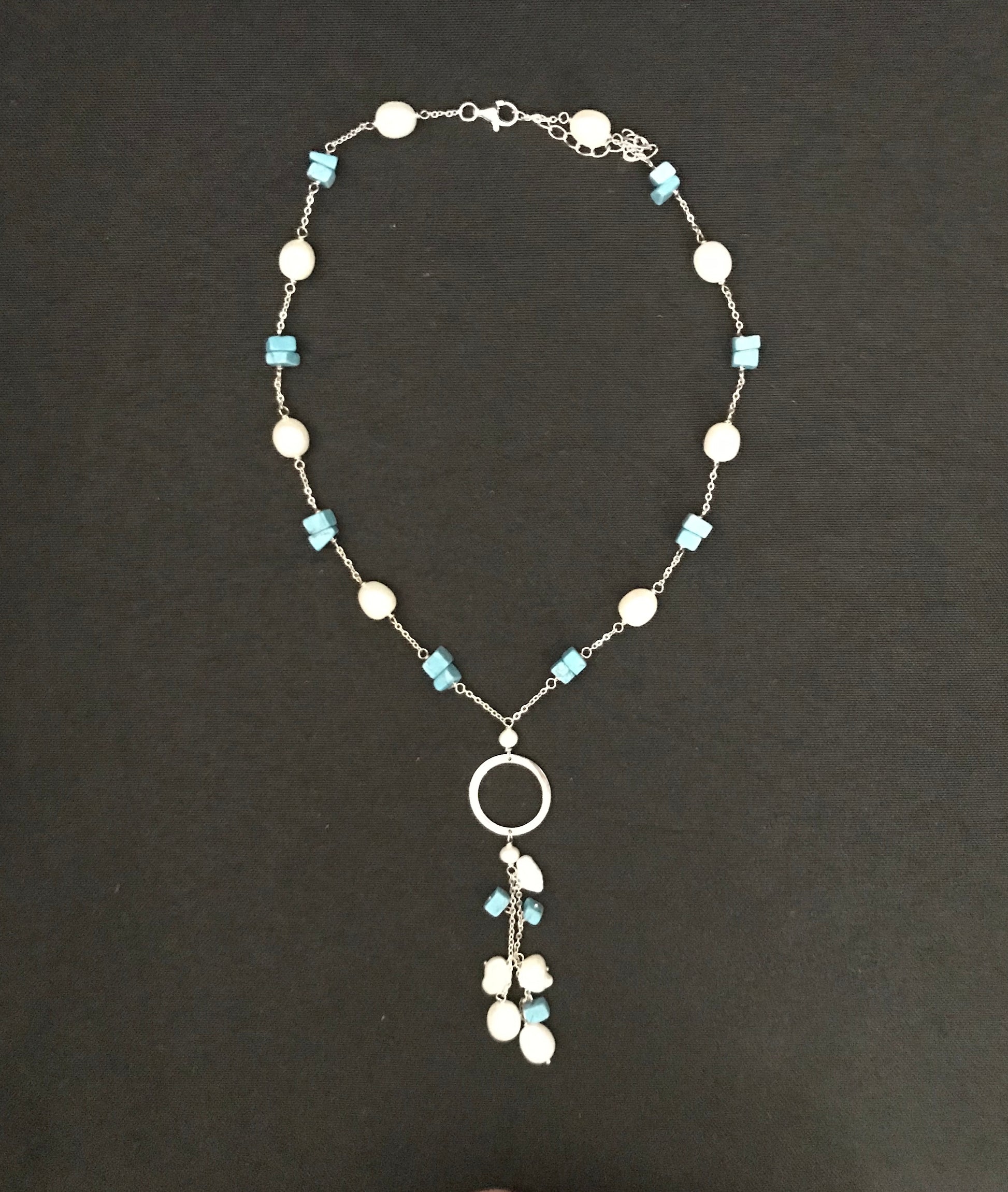 Pearl and Gemstone Necklace image 2
