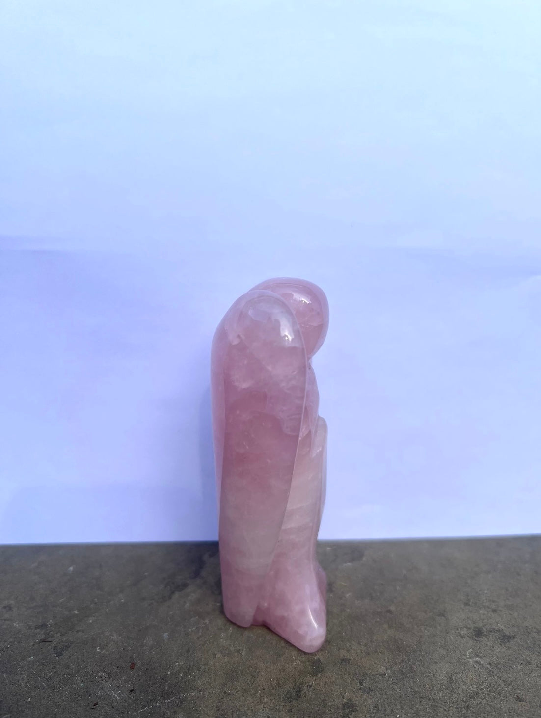 Large Rose Quartz Angel image 2