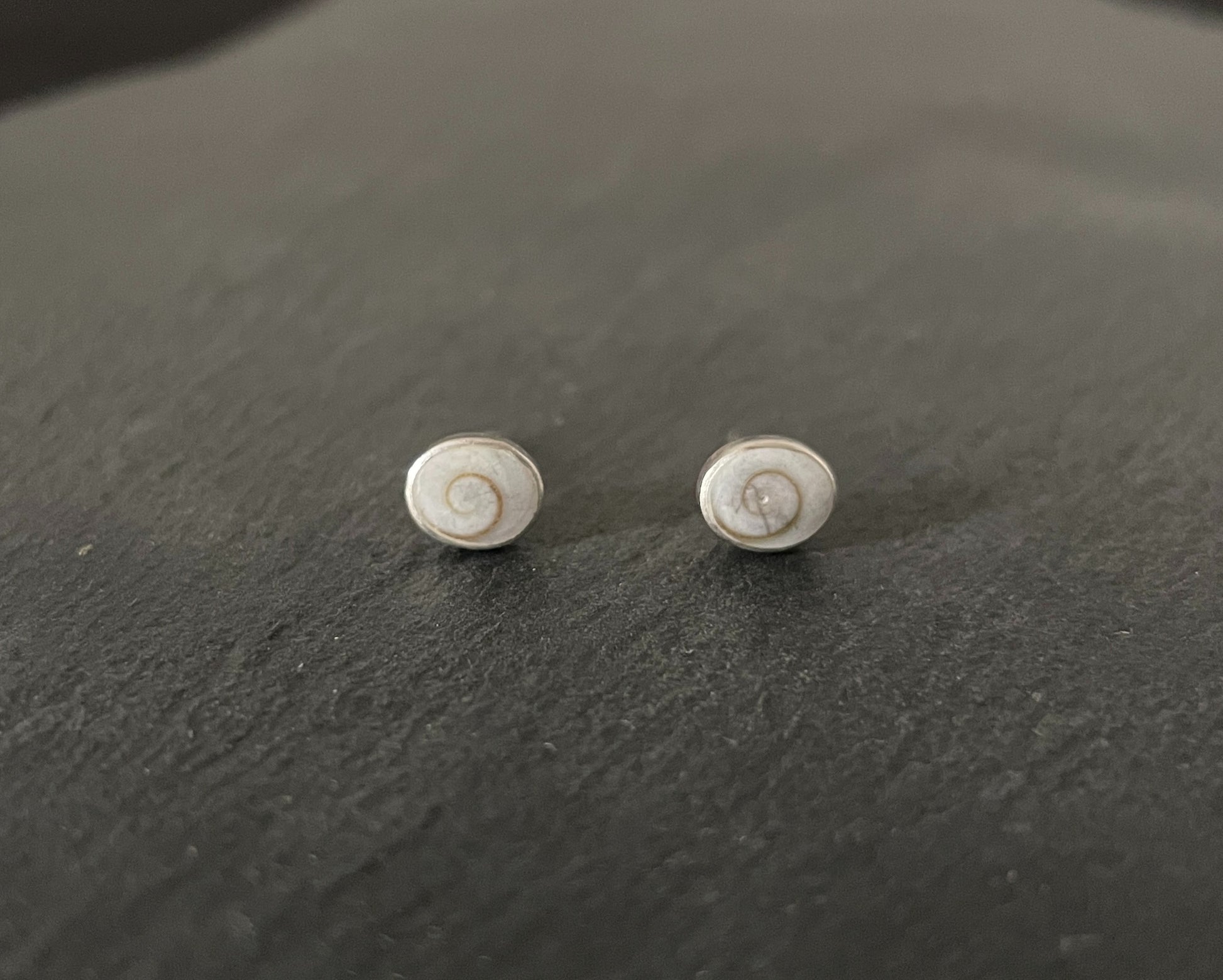 Shiva Shell Oval Stud Earrings image 0