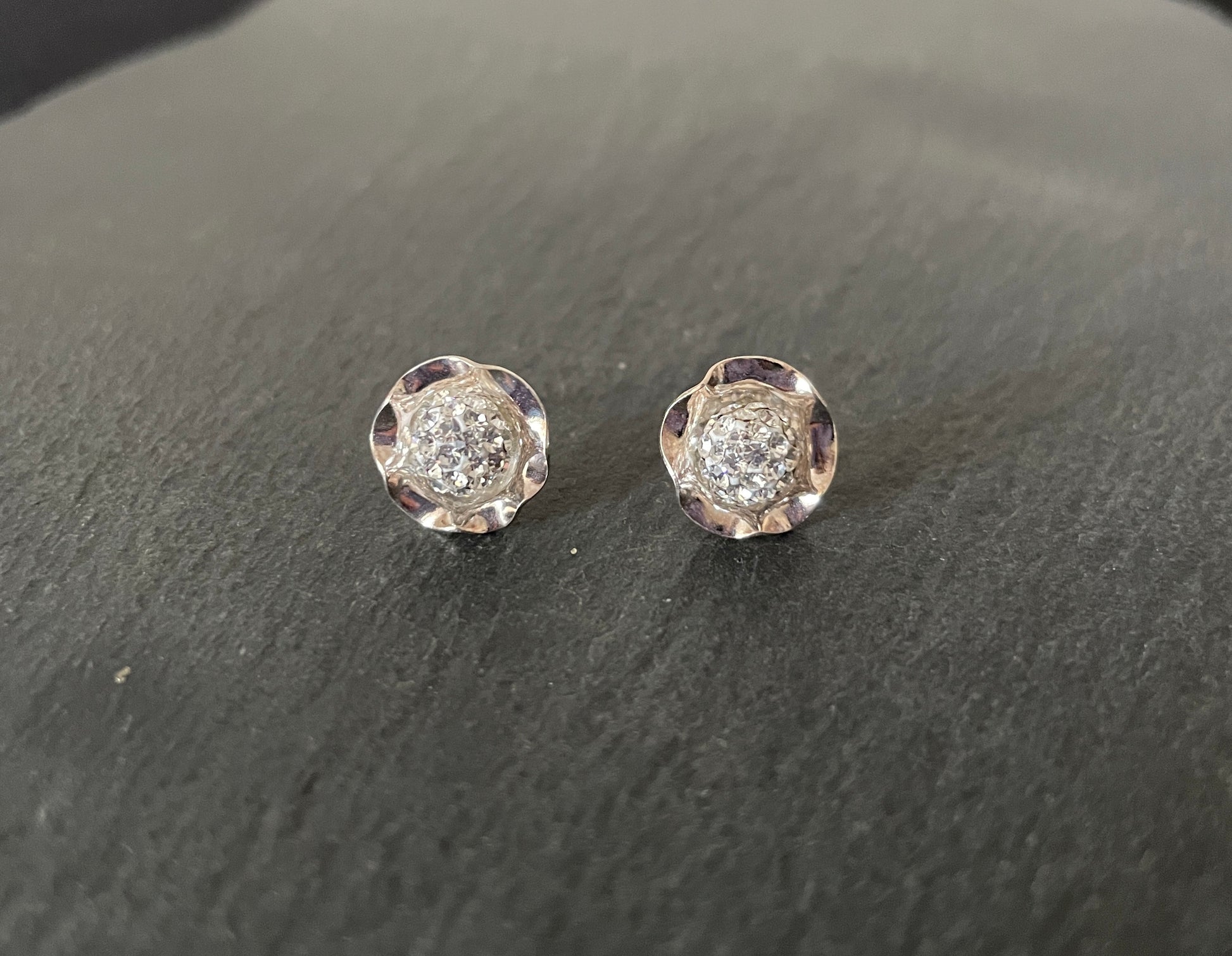 Cubic Zirconia Ball Flower Stud Earrings image 2