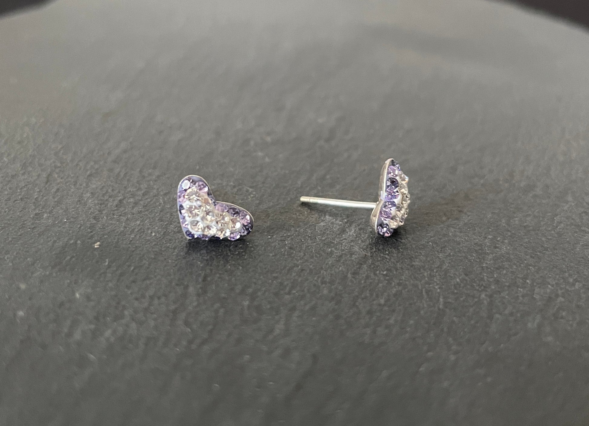 Cubic Zirconia Heart Stud Earrings image 3