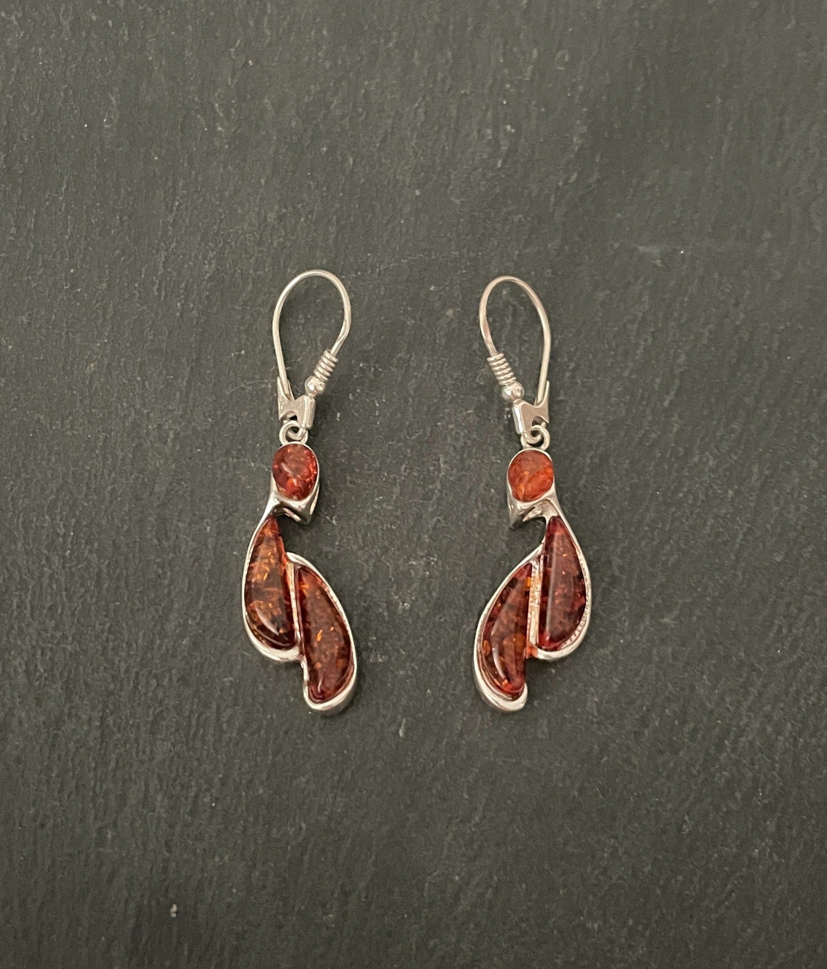 Amber Drop Earrings image 0