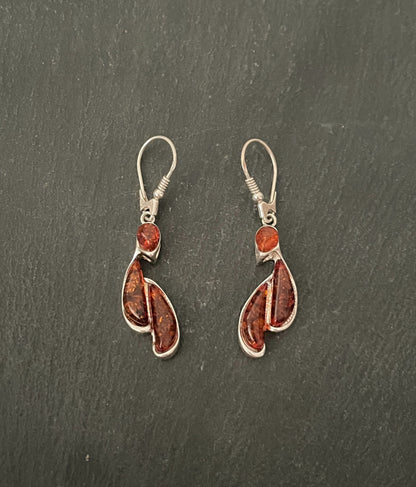 Amber Drop Earrings image 0