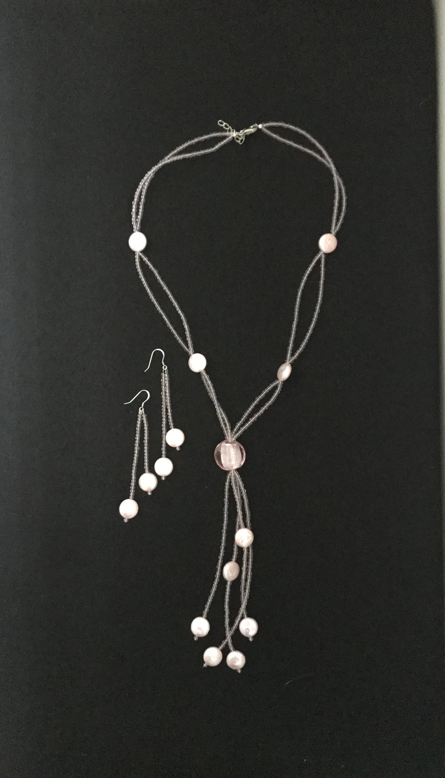 Pink Coin Pearl Set image 0