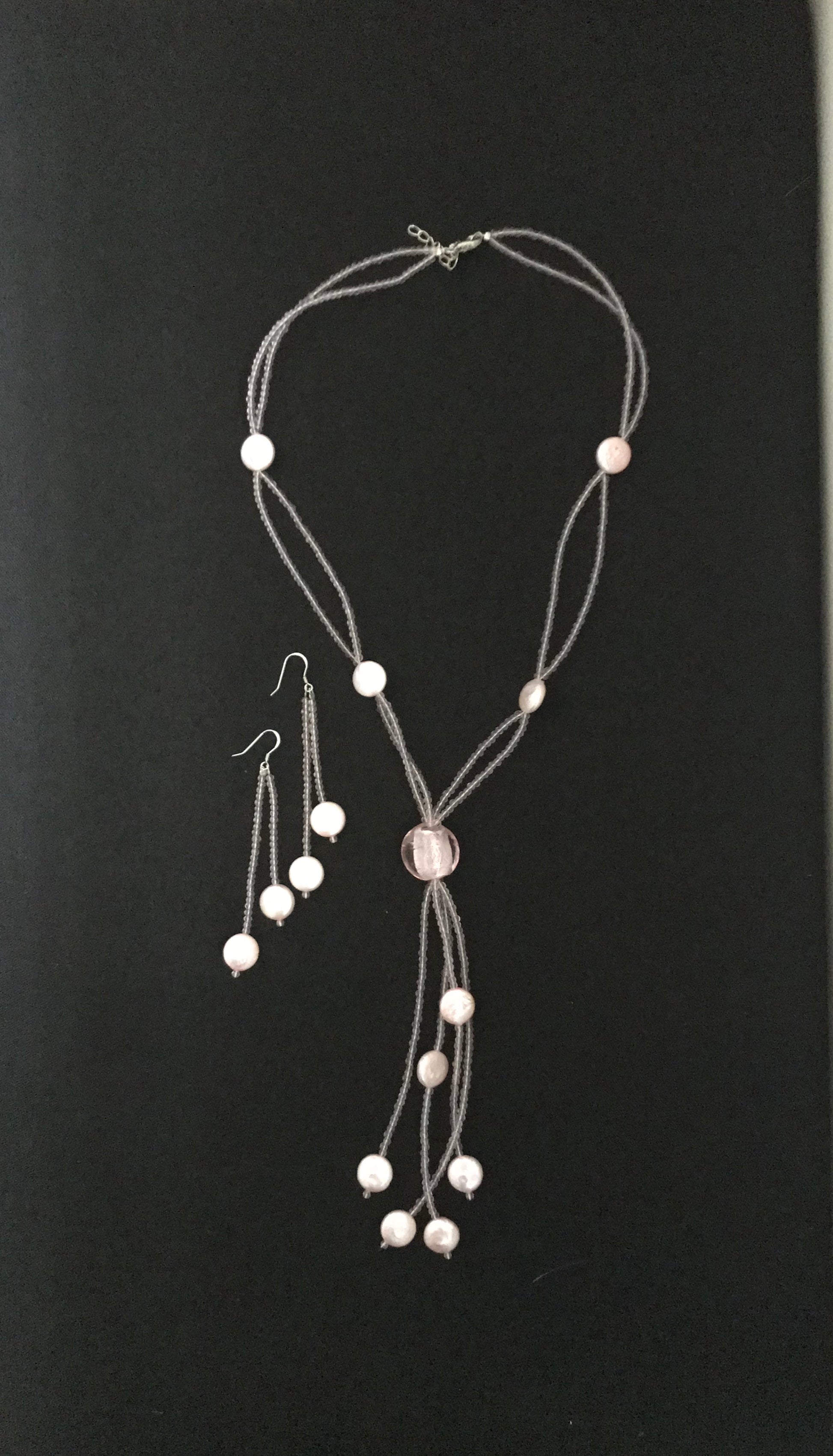 Pink Coin Pearl Set image 0