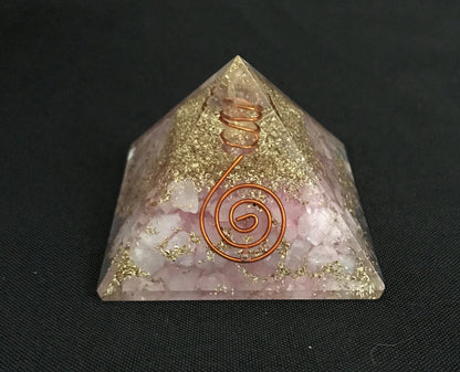 Rose Quartz Orgonite Pyramid image 0