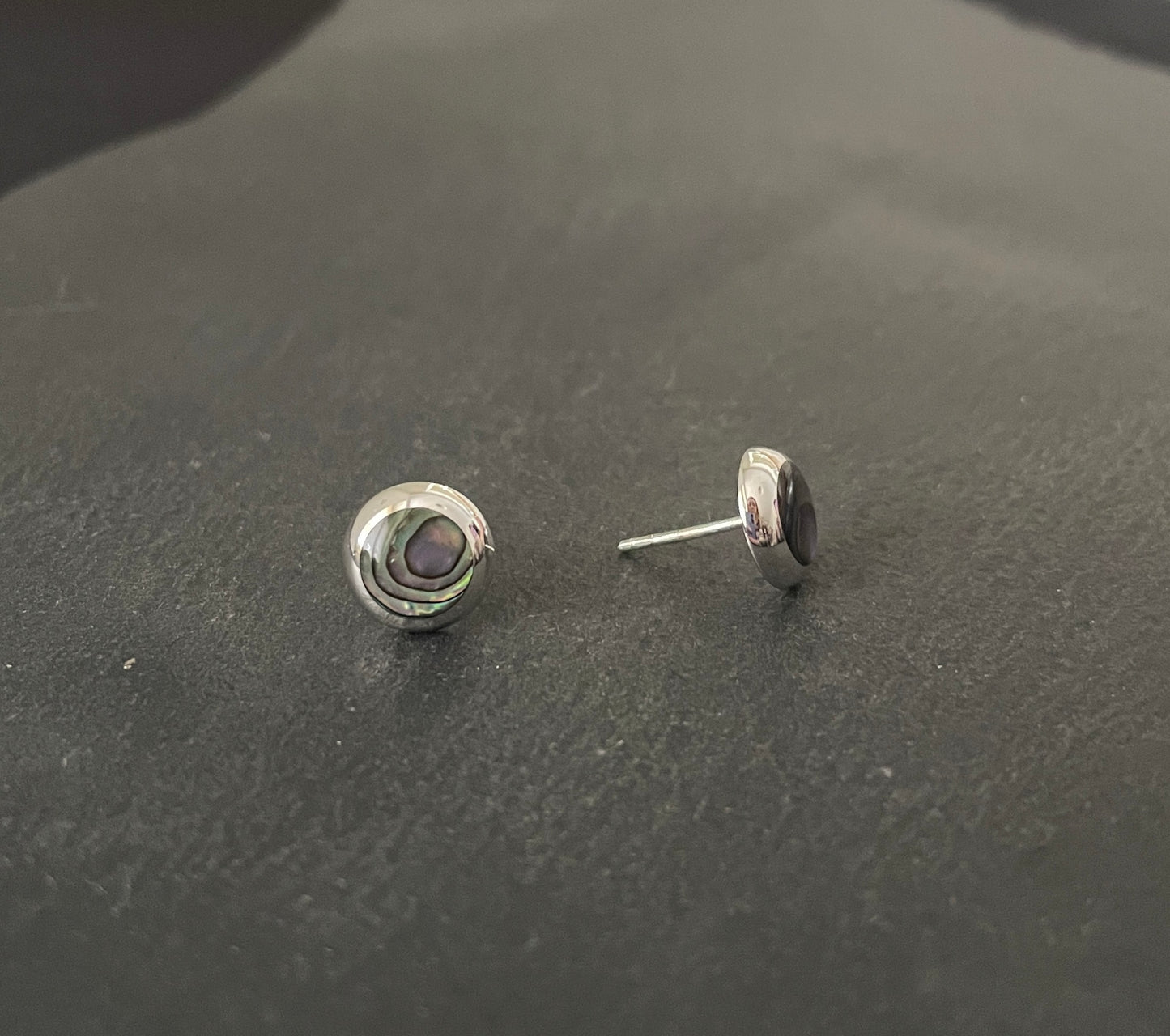 Paua Shell Round Studs image 1