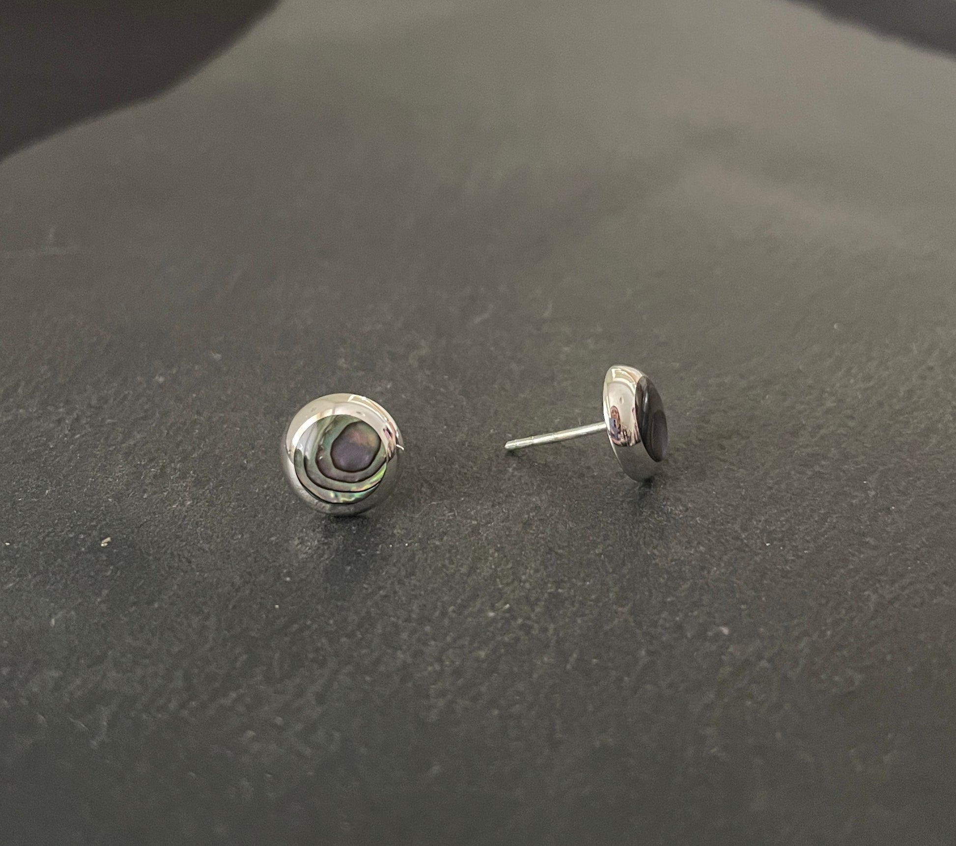 Paua Shell Round Studs image 1